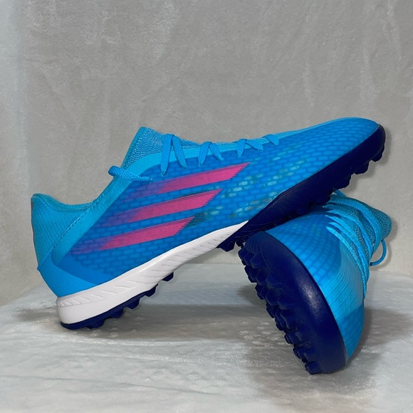 Adidas x Speedflow.3 Turf Shoes Sky Rush Soccer Cleats men’s size 9 *NEW* - Picture 1 of 8